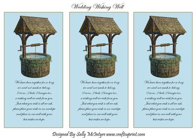Wishing Well to Insert in Your Wedding Invitation