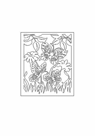Butterflies In The Garden Card Front