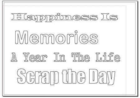 Scrapbooking Key Words