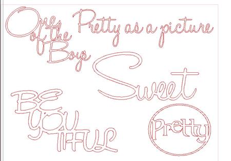Prettty As A Picture Assorted Words