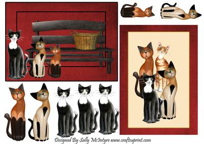 Cats Cats Cats 2 Card Sheet