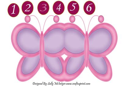 Blakes Butterfly Numbers 123456