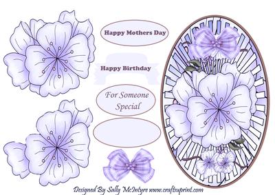 For Someone Special Happy Birthday Happy Mothers Day in Purp