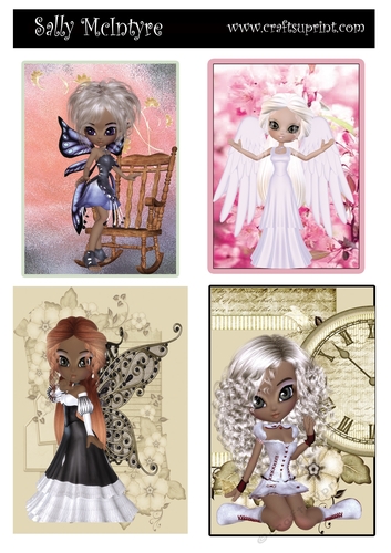 fairies, girls,fantasy. Cards 