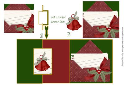In Early for Christmas Fold Back Card