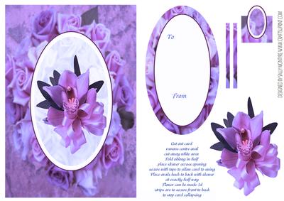 Swinger Card Purple Roses