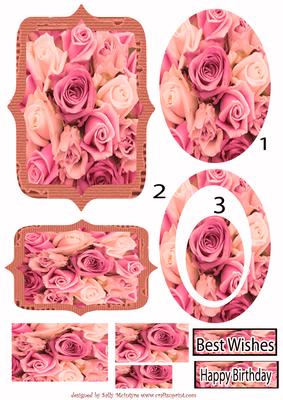 Peach and Apricot Roses Pyramid and Tunnell
