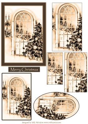 Its Christmas Time Vintage in Light Sepia