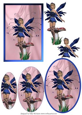 Fairies in My Garden Girls Card