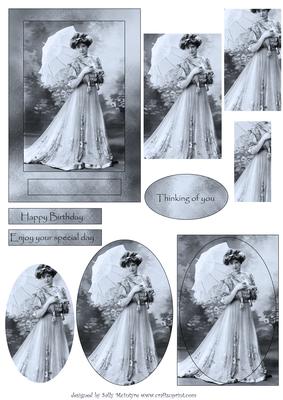 Vintage Lady Blue