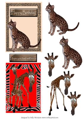 Jungle Mates Wild Cat and Elephant