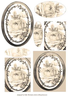 Subtle in Sepia for All Occasions Add Your Own Greeting