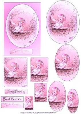 Pretty Girl Pyramid in Pink