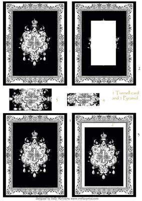 All in Black and White for 2 Really Classy Cards Great for L