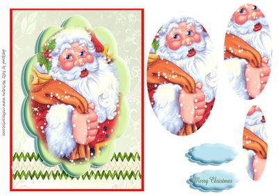 Santa Pyramid Merry Christmas