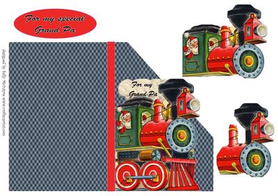For My Special Grand Pa Santa Train