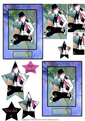 Star Quality You Did It 2 Card Star Shaped Pyramid