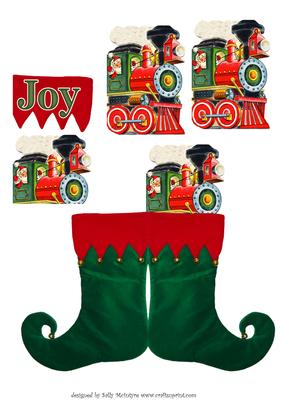 Christmas Trin in Santas Stocking