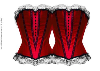 Bustierre Shaped Card for a Special Lady