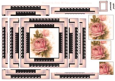 Spiral Pyramid Vintage Apricot Rose