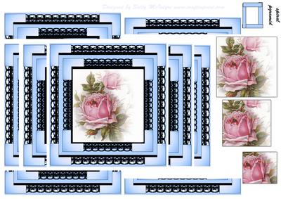 Spiral Pyramid Vintage Rose