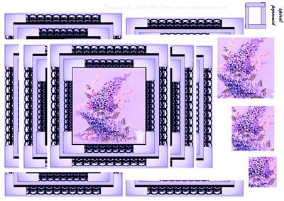 Spiral Pyramid Vintage Purple Lilac