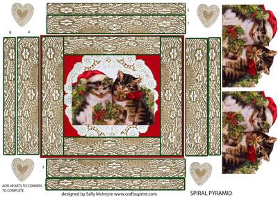 Spiral Pyramid the Cutest Xmas Cats