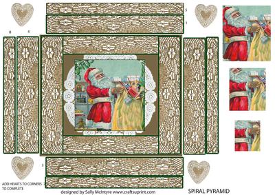 Spiral Pyramid Father Christmas