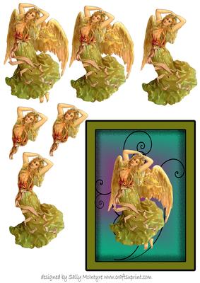 Angel of the Wind Decoupage
