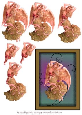 Angel Girl Decoupage