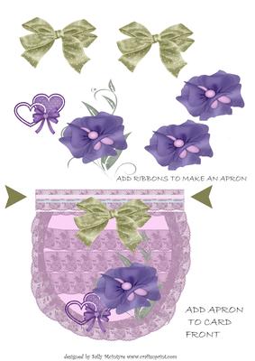 Apron Card Decoupage