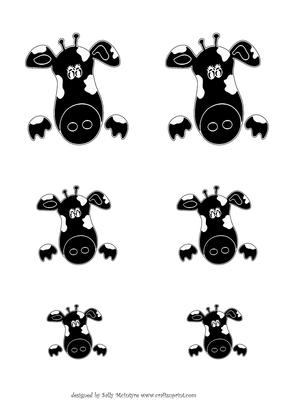 Digital Stamp Cow Riffic