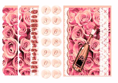 Congratulations Pretty Apricot Roses Side Pyramid Numbers 1-