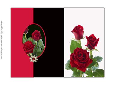 Red Roses Say It All Foldback