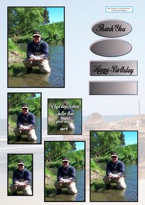 Happy Fisherman Happy Birthday and Thank You