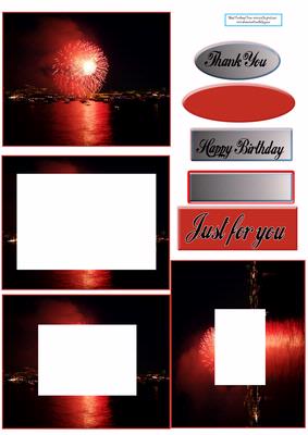 Fireworks Tunnell Happy Birthday Thank You Just for You