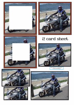 Motor Bike 2 Card Sheet
