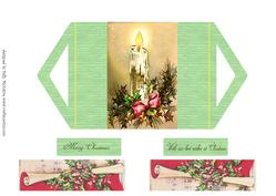 Triangle Front Gatefold Merry Christmas