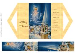 A Christmas Cheer with Verse Triangle Front Fold Card