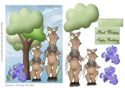 Horses in the Country Step by Step