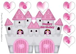 Princess Castle Shaped Card