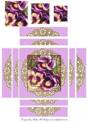 Pansy Edge Stacker Nativity Pyramid
