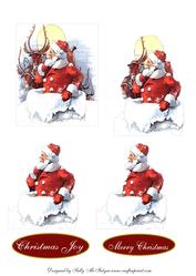 Santa Step by Step Merry Christmas, Christmas Cheer