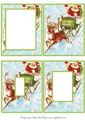 Santa and His Sleigh Tunnell Card