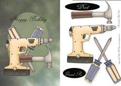 A Man and His Tools Happy Birthday Dad and Grandpa