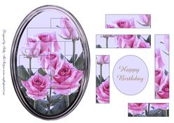 Intertwined Pyramid Sweet Lilac Roses