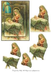 Mary in the Manger Step by Step
