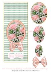 Vertical Foldback Happy Birthday for a Lady
