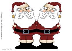 Santa Shaped Card