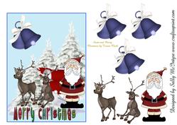 Santas Reindeer Waiting for the Snow Step by Step Merry Chri